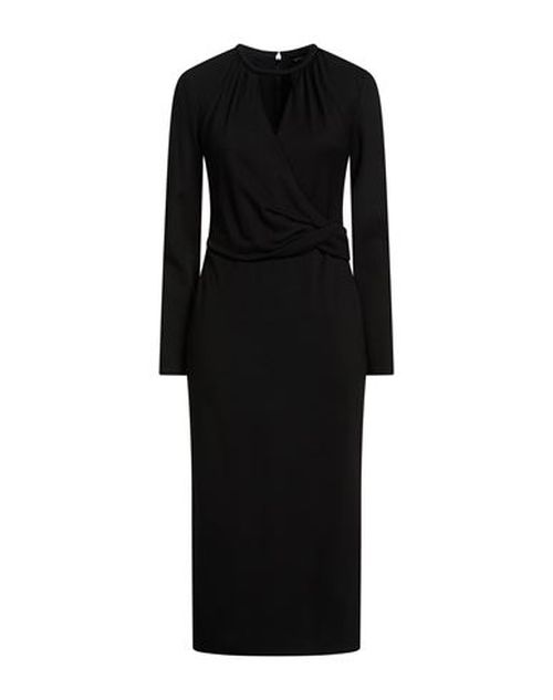 Woman Midi dress Black Size 2 Viscose, Polyamide, Elastane
