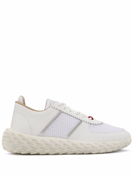 Urchin calf leather sneakers - White