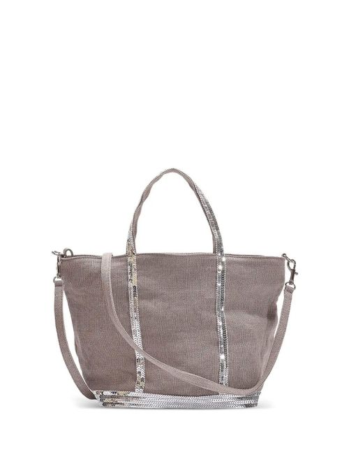 Linen Small Zipped Cabas Tote