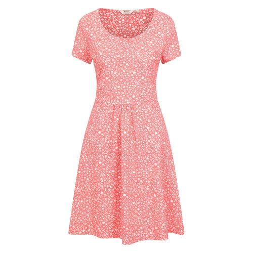 Mountain Warehouse Women's Orchid All-Over Print UV Protection Dress - Red - Red - - 95% Cotton/5% Elastane