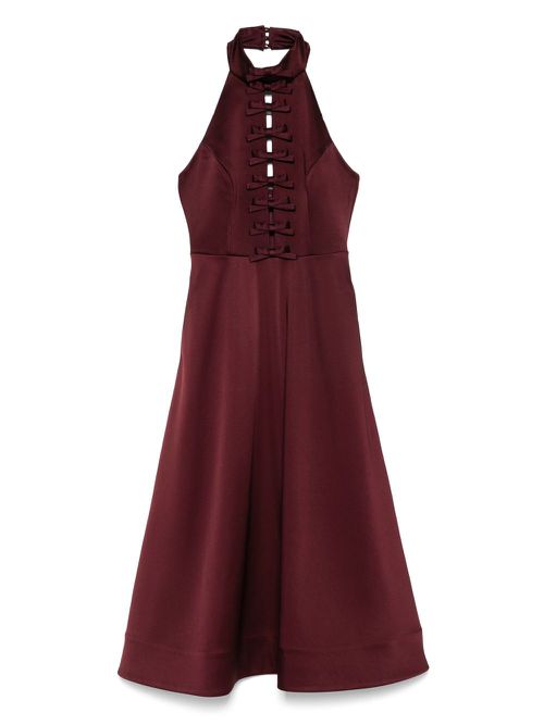 Rebecca Vallance Merlot midi dress - Red