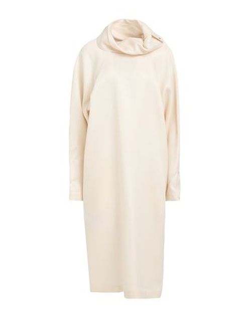 Woman Midi dress Sand Size 4 Wool, Silk