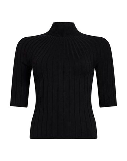 Caractère Woman Turtleneck Black Size M Viscose, Polyester, Polyamide