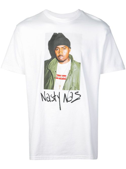 Nasty Nas print T-shirt - White