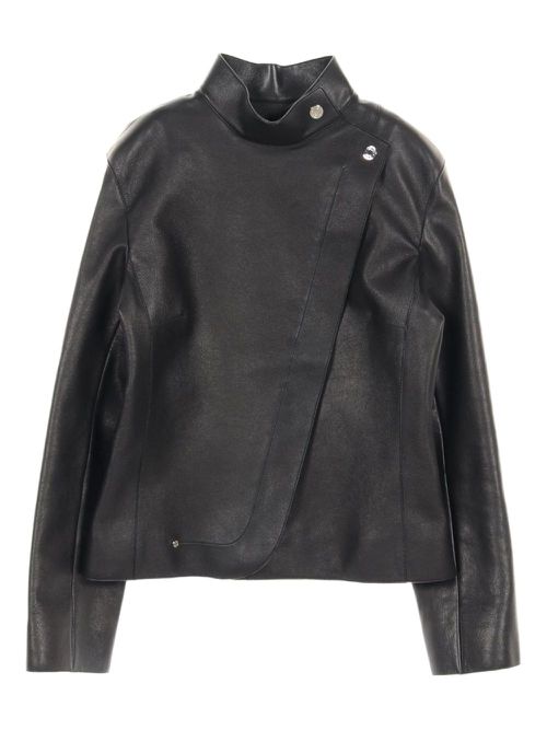 2010s leather jacket - Black