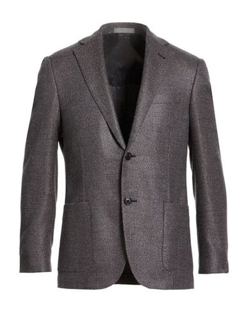 Man Blazer Grey Size 40 Virgin Wool, Silk