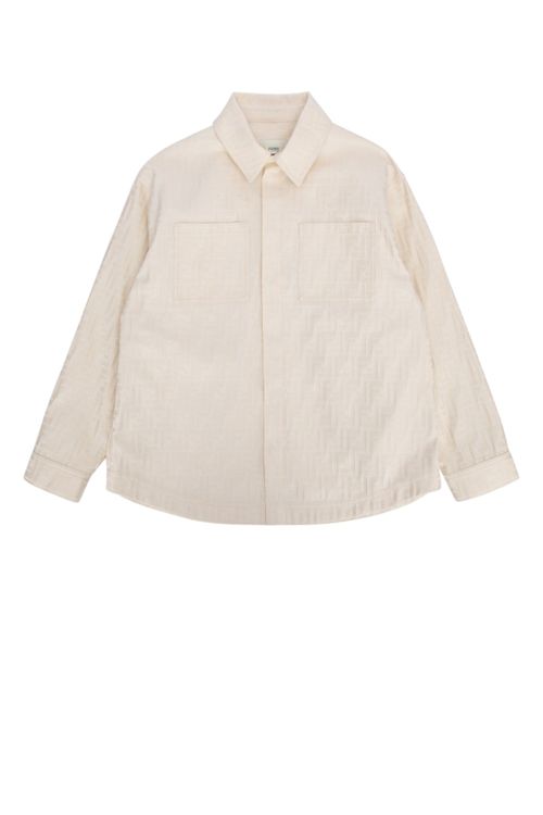 Cotton Shell Jacket — Beige