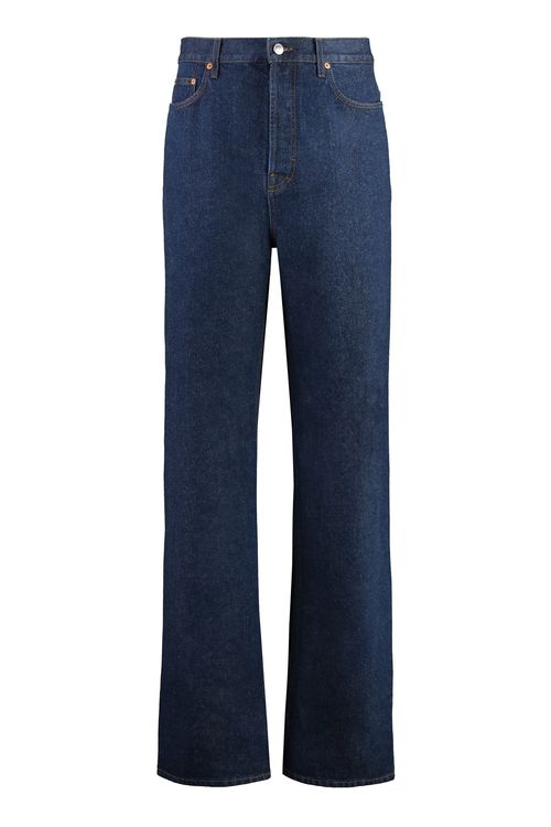 Gucci Blue Denim Wide-Leg Jean