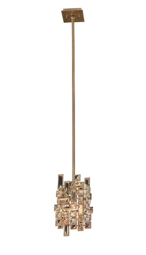 Vermeer 5" Mini Pendant in Brushed Champagne Gold