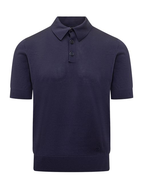 Polo Shirt with Sleek Sleeves Cut