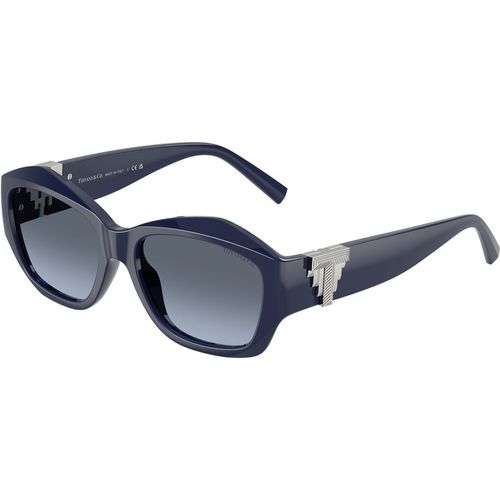 Tiffany Vrouw Tiffany TF4233U 83968F Zonnebrillen Geïnjecteerd Blauw Kussen Normaal Genuanceerd