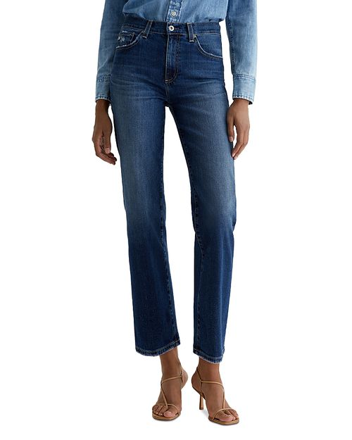 Brinley High Rise Straight Leg Jeans in 7 Years La Jolla