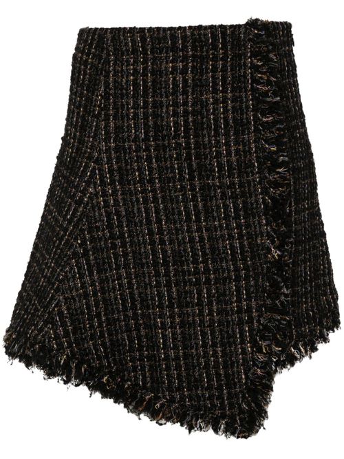 Tweed Wool Mini Skirt