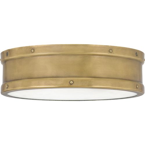 Ahoy LED Flush Mount in Weathered Bra