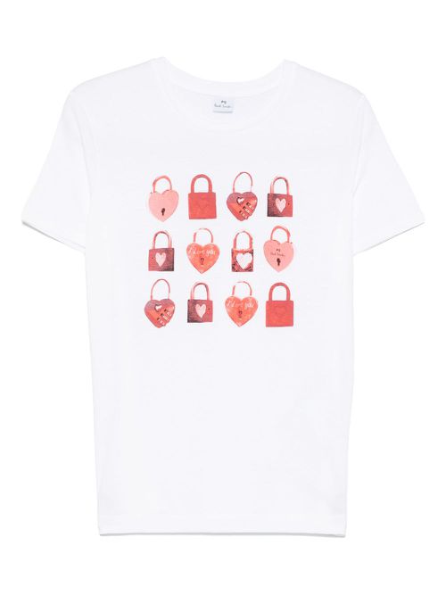 Paul Smith Heart Padlock T-shirt - White