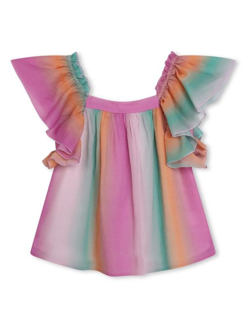 Faded striped blouse - Pink
