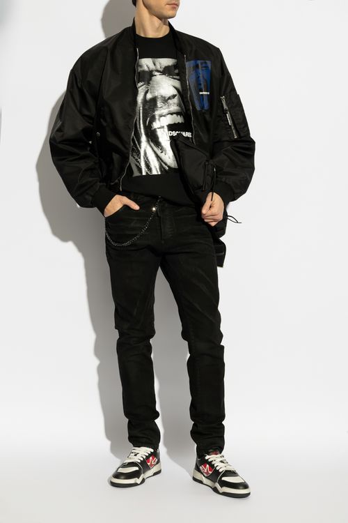Jacket Type Bomber, Men's, Black