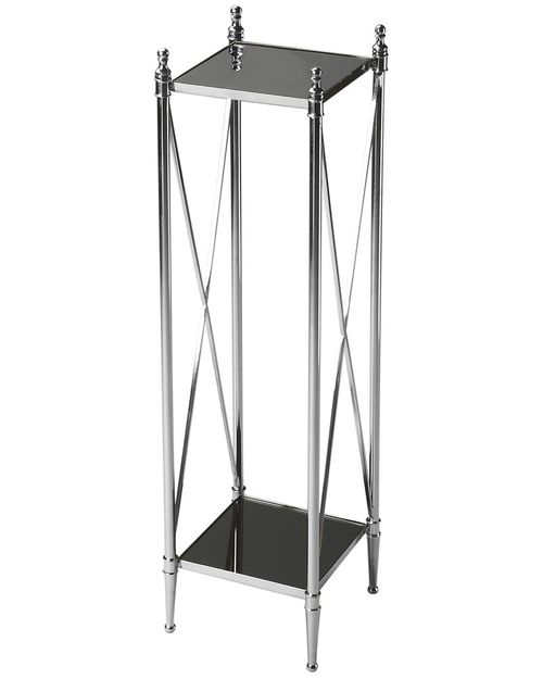 Specialty Company Deidre Glass & Metal Pedestal Plant Stand