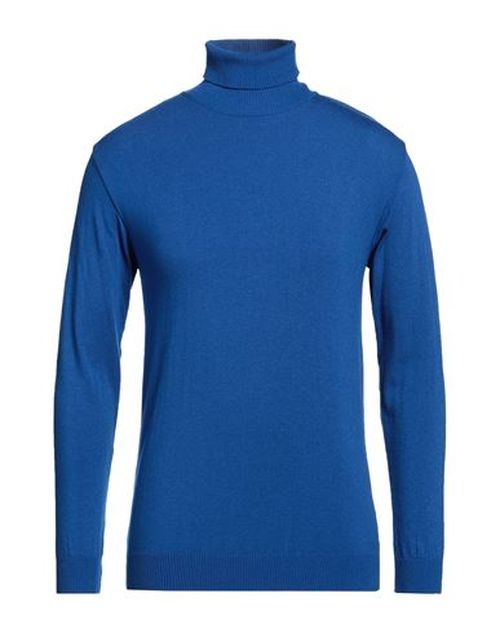 Man Turtleneck Azure Size XL Polyacrylic, Merino Wool, Polyamide, Elastane