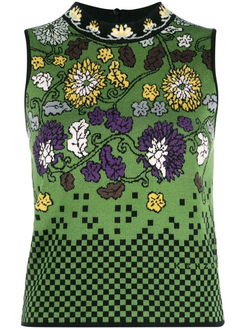 Kenzo Intarsia top - Groen