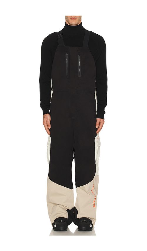 Whitespace 2L Insulated Cargo Bib Pants in Plaza Taupe Black Onyx & Bone. S also in L, M, XL/1X