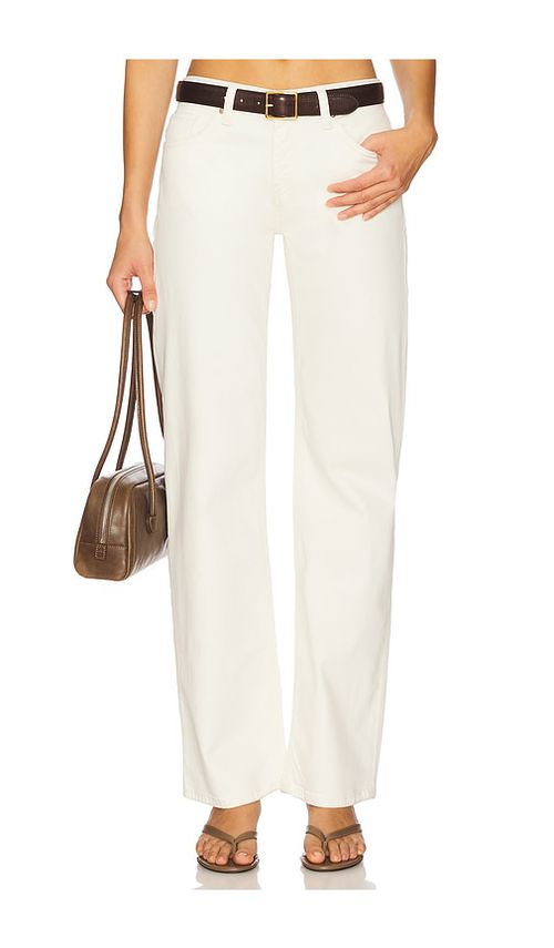 Hudson Jeans Kelli Low Rise Loose Straight in Cream. -  33 also in 25, 26, 27, 28, 29, 31