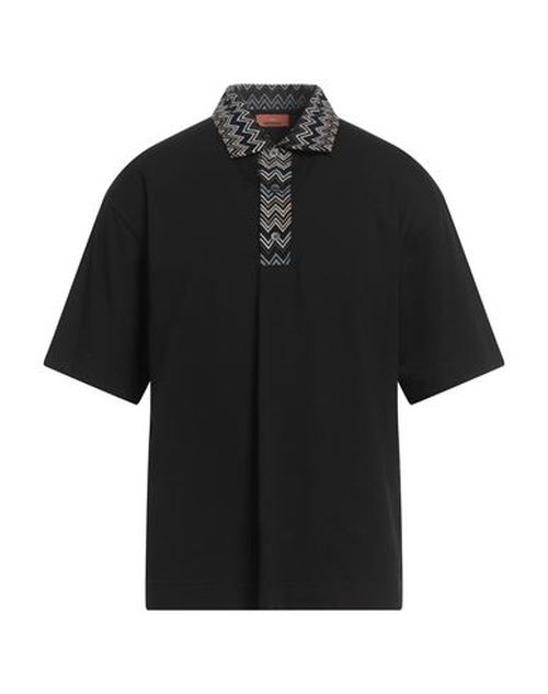 Missoni Man Polo shirt Black Size S Cotton
