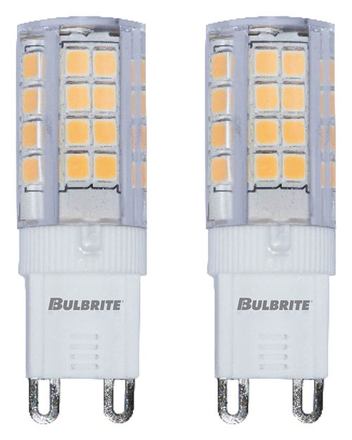 Pack Of 2, 4.5 Watt Frost Mini T4 Bi-Pin (G9) LED Bulb, 340 Lumens