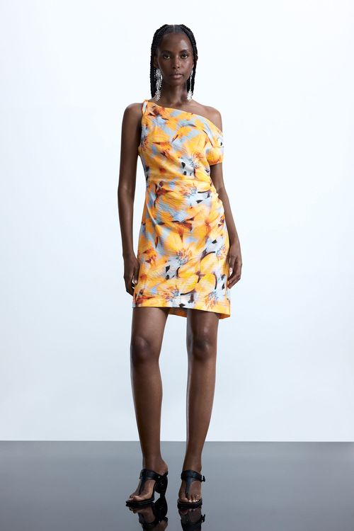 Asymmetric floral dre