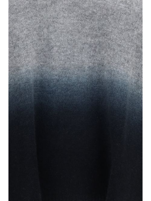 Cashmere V-Neck Sweater — Gray
