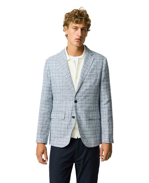 Men's Charterhouse Sport Fit Linen Jacket - Indigo