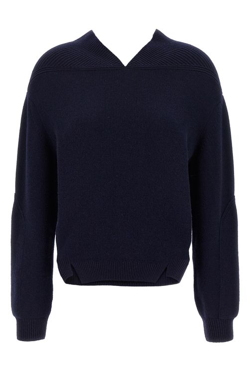 'V-Neck Yoke Detail' Sweater