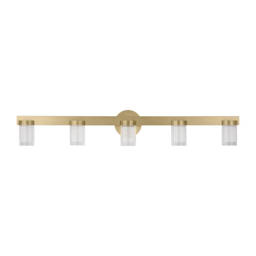 Natural Brass LED Bath from the Esfera Collection