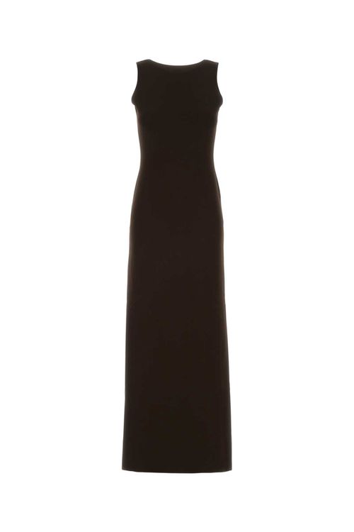 Chocolate Stretch Viscose Blend Dress