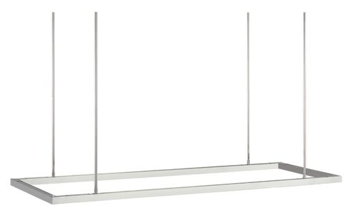 Polished Stainless Steel LED Linear Suspension from the Stagger Collection