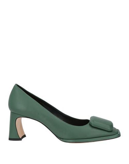 ) Woman Pumps Emerald green Size 9 Calfskin