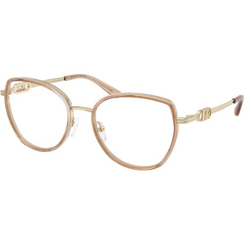 Michael Kors Mujer Michael Kors MK3101 KIAWAH 4051 Monturas ópticas Metal Marrón Transparente Redonda Norma