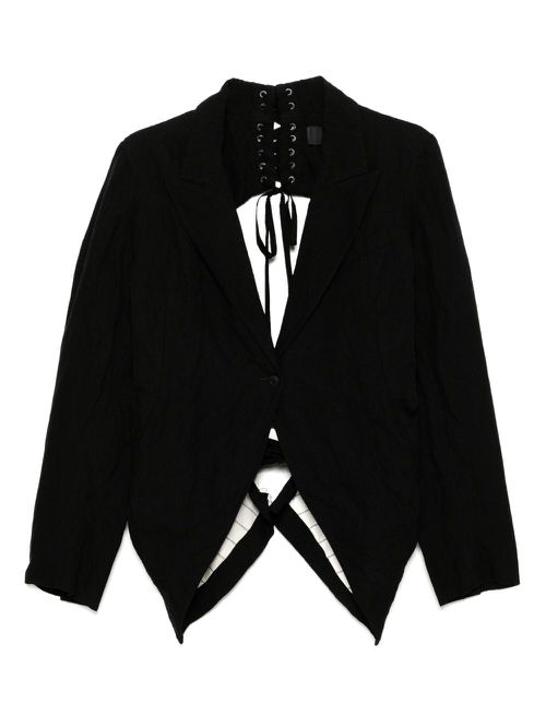 Marc Le Bihan cut-out detail jacket - Black