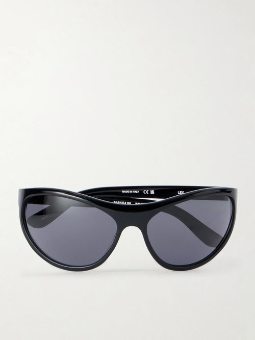 The Lex D-frame Acetate Sunglasses - Black