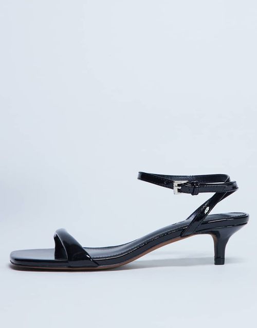 Irene barely there mid heeled sandal in black