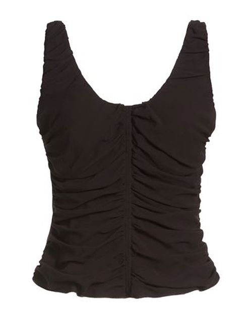 Woman Top Dark brown Size 10 Silk