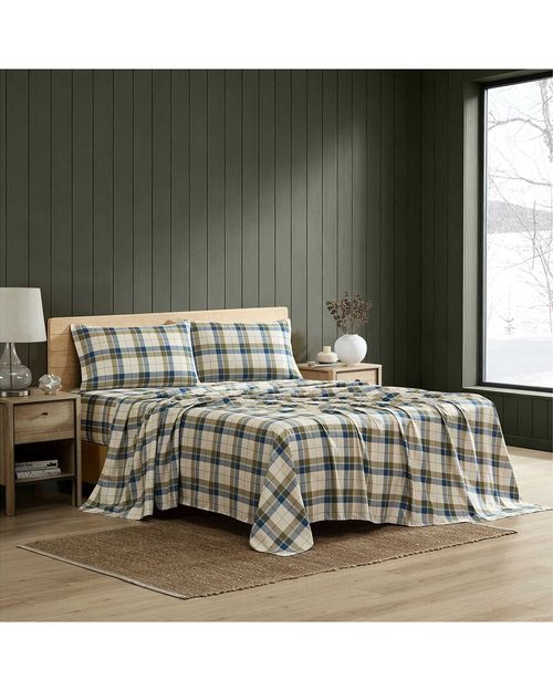 Vintage Trunk Plaid Sheet Set