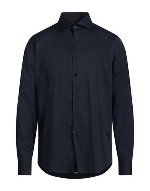 Man Shirt Midnight blue Size 15 ½ Cotton, Elastane