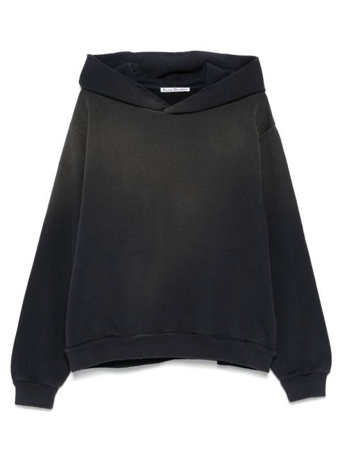 Black Washed Effect Hoodie