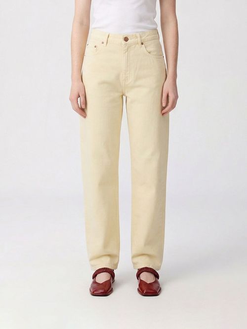 Jeans Woman color Beige