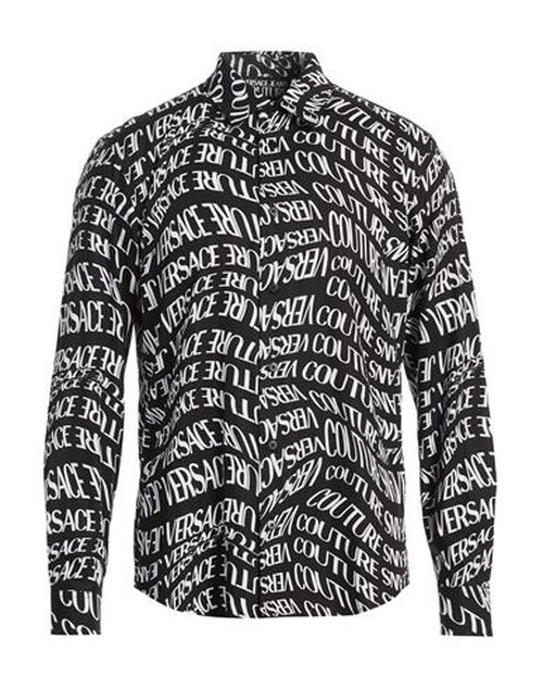 Man Shirt Black Size 38 Cotton