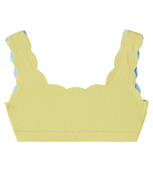Palm Springs reversible scalloped bikini top