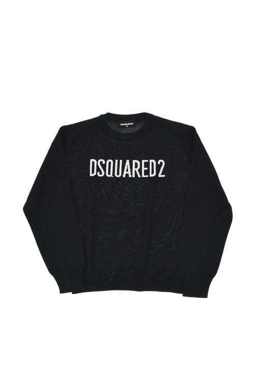 Boys Black Logo Sweatshirt