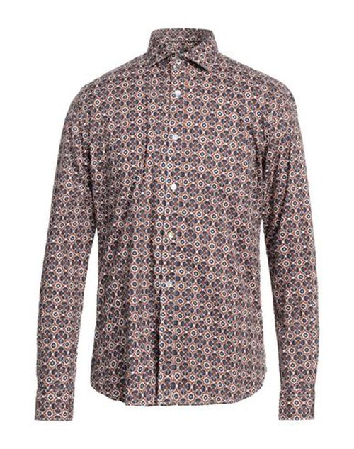 Man Shirt Midnight blue Size L Cotton, Elastane