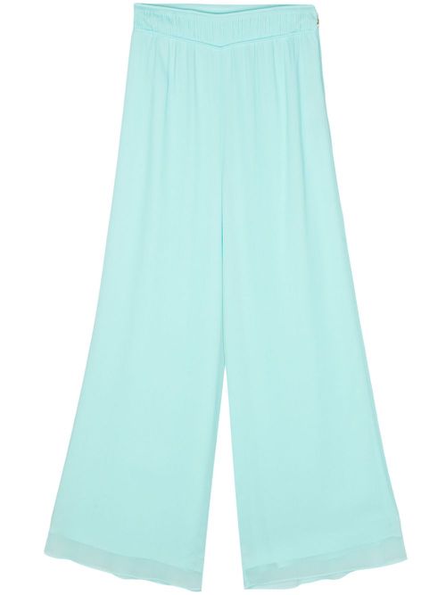 Pleated wide-leg trousers - Pink